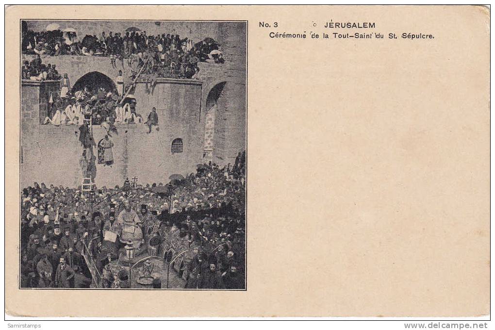 Palestine, Jerusalem Ceremonie De La Tout Saint-St.Sepulcure- Etat Voir Scan - Palestine