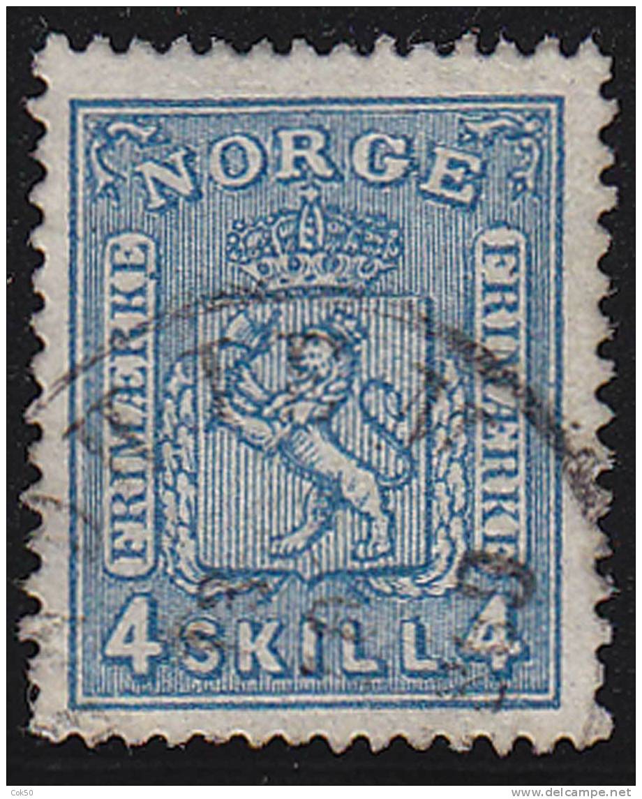 NORWAY 1867 - 4 Skilling «Coat Of Arms». Nice Quality Without Any Hidden Faults ! - Used Stamps