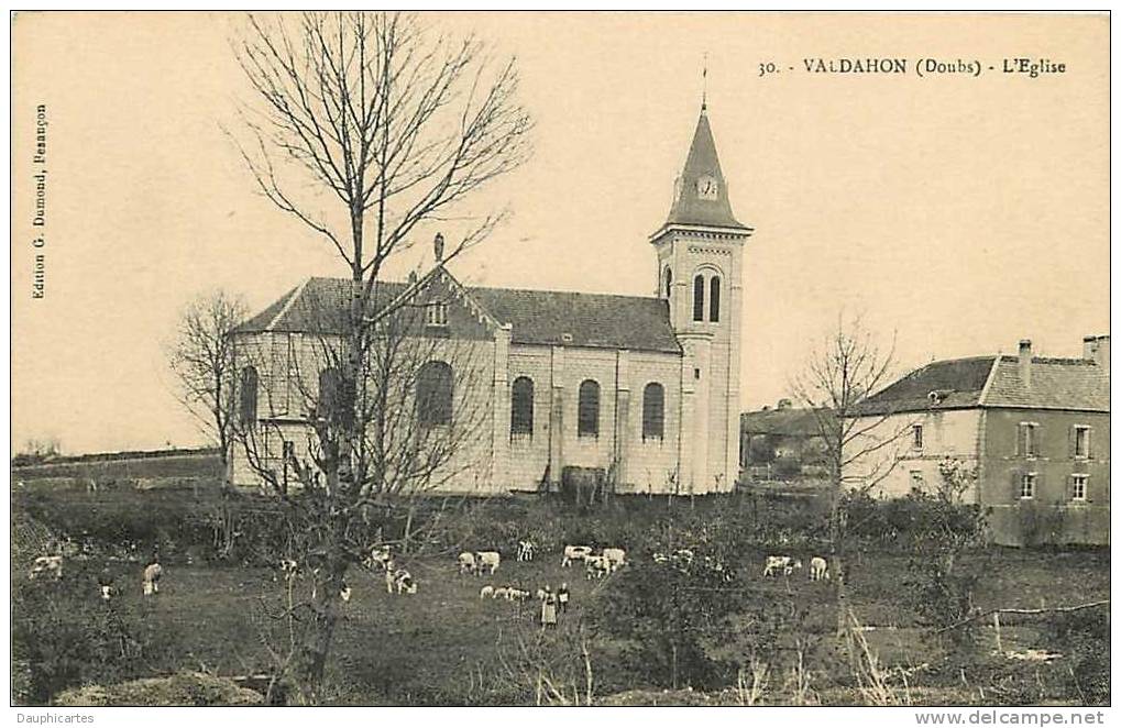 LE VALDAHON : L'Eglise. 2 Scans. Edition Dumond - Autres & Non Classés