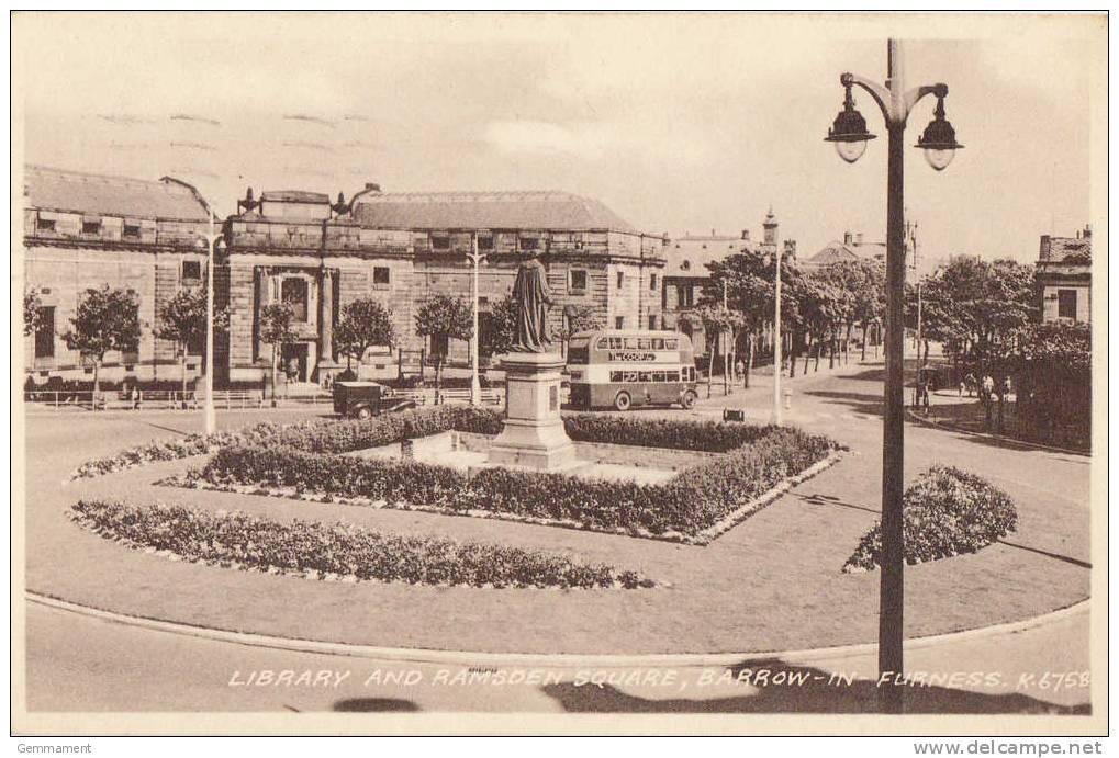 BARROW IN FURNESS - LIBRARY AND RAMSDEN SQUARE - Other & Unclassified