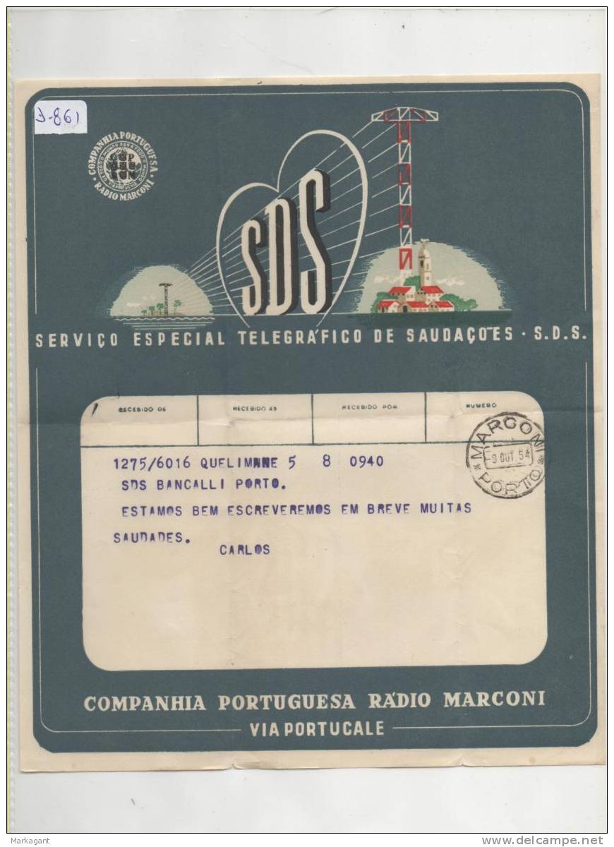 Companhia Portuguesa Rádio Marconi - 1954 - Pasta #1 - Oggetti 'Ricordo Di'