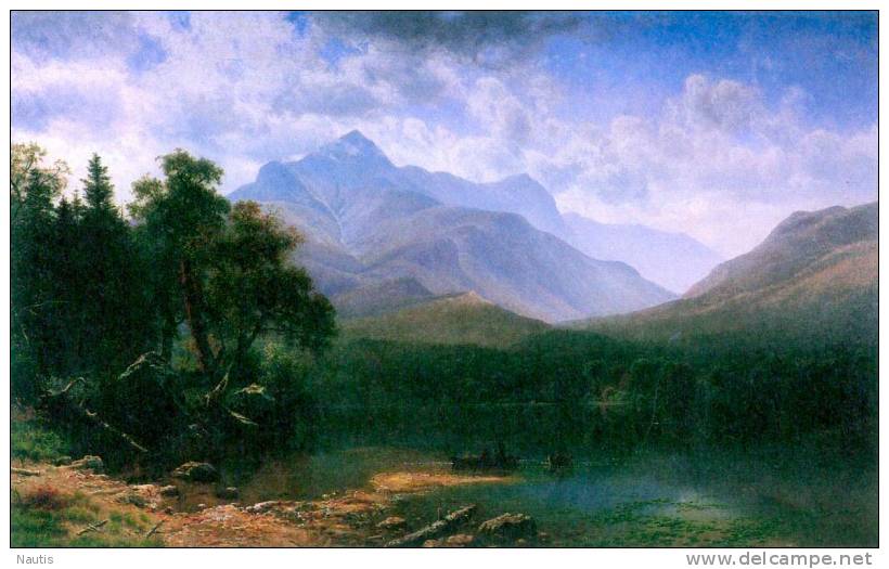 Art Print Reproduction On Original Painting Canvas, New Picture, Bierstadt, Mt. Washington - Prints & Engravings