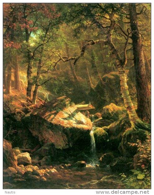 Art Print Reproduction On Original Painting Canvas, New Picture, Bierstadt, Landscape, Mountain - Prints & Engravings