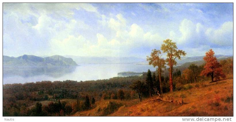 Art Print Reproduction On Original Painting Canvas, New Picture, Bierstadt, Hudson River Valley - Prints & Engravings