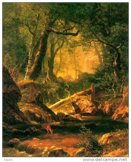 Art Print Reproduction On Original Painting Canvas, New Picture, Bierstadt, White Mountains, New Hampshire - Prints & Engravings