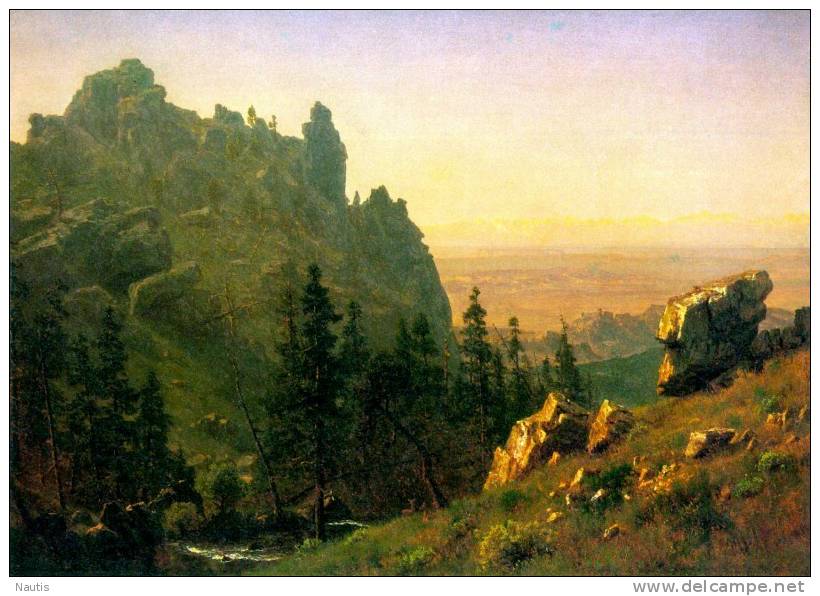 Art Print Reproduction On Original Painting Canvas, New Picture, Bierstadt, Wind River Country - Prints & Engravings