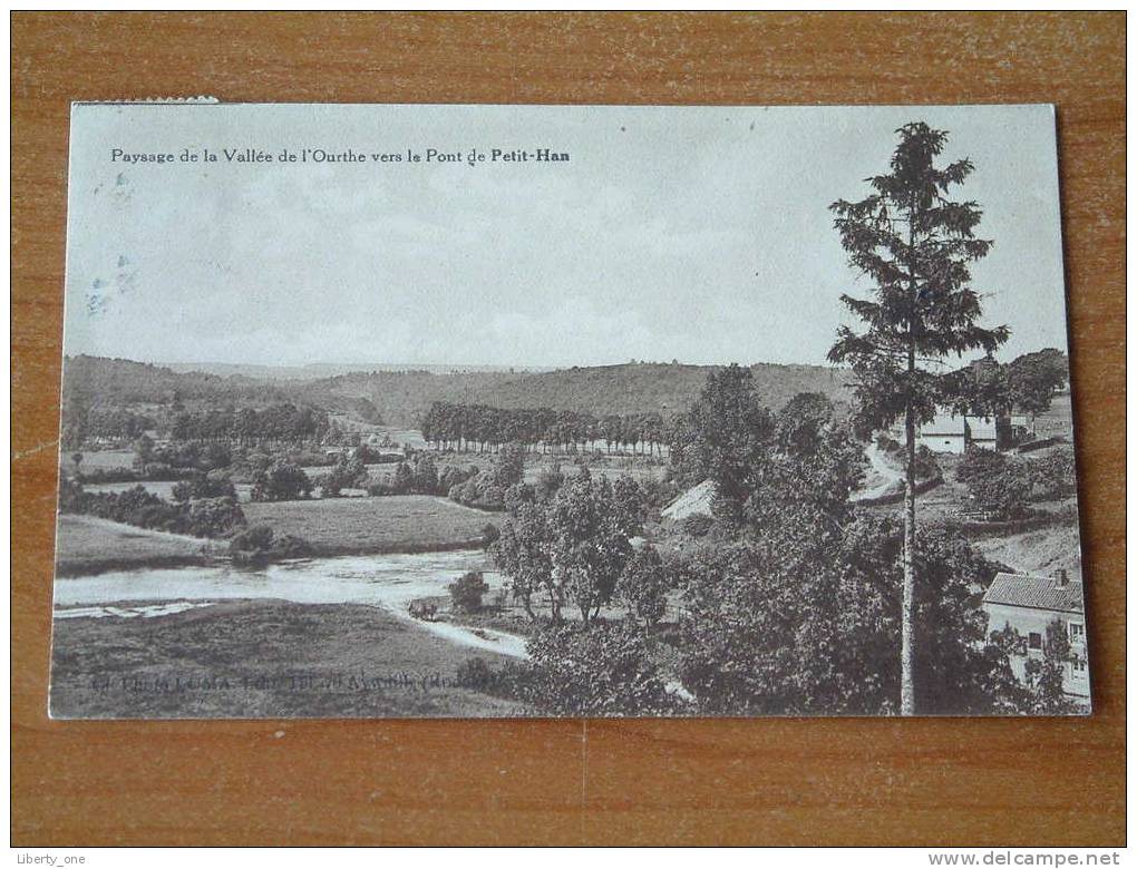 Paysage De La Vallée De L'Ourthe Vers Le Pont De PETIT-HAN / Anno 1937 ( Zie Foto Details ) !! - Durbuy