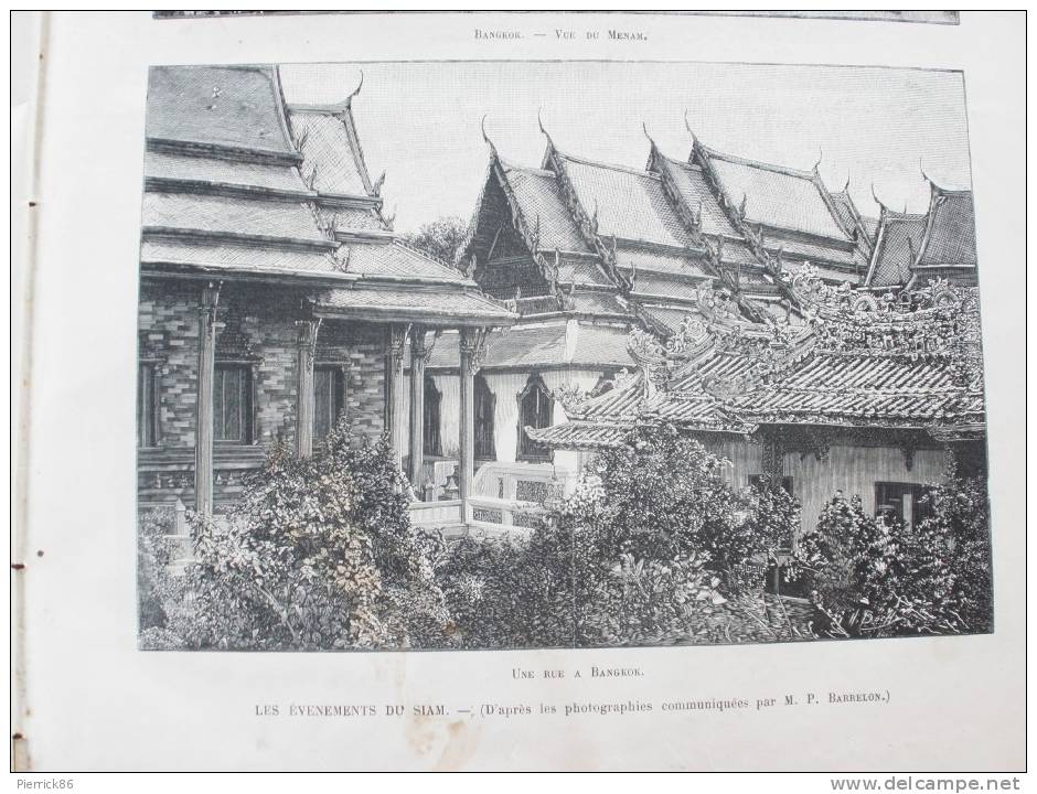 1893 LE ROI DE SIAM ET SES ENFANTS BANGKOK LA JOURNEE D'UN MARIN SALLE DE GARDE HOPITAUX DE PARIS BEAUJON SAINT LOUIS