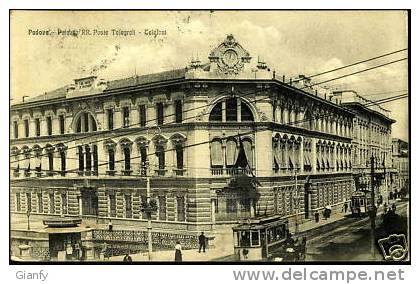 PADOVA REGIE POSTE TELEGRAFI 1918 TRAMWAY ANIMATA - Padova