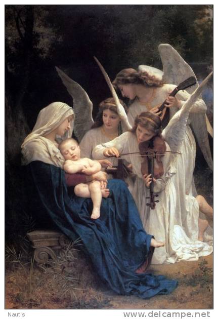 Art Print Reproduction On Original Painting Canvas, New Picture, Bouguereau, Song Of The Angels - Prints & Engravings