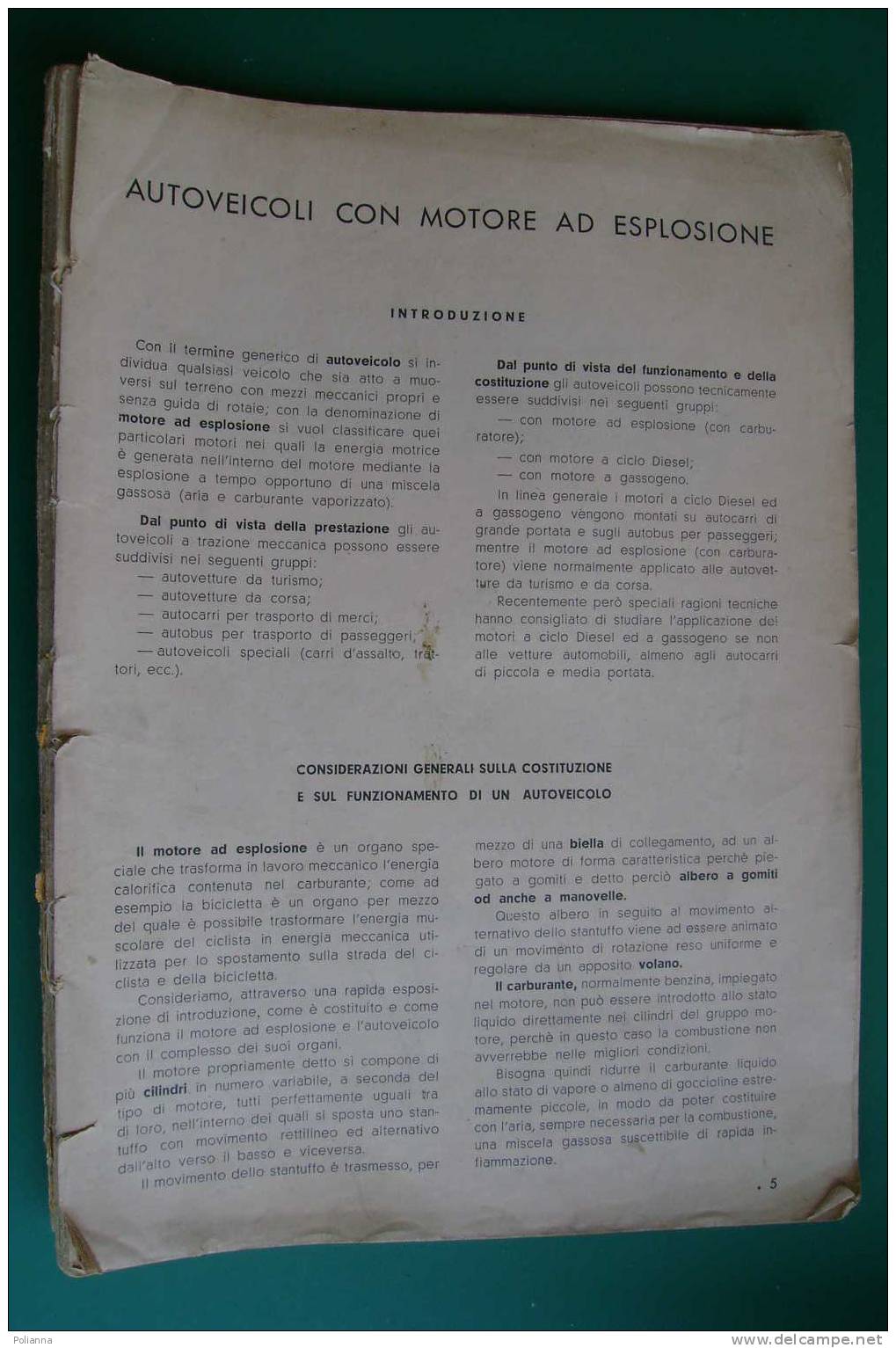 PDU/18 AUTOVEICOLI CON MOTORE AD ESPLOSIONE FIAT 1938/AUTOBUS/CORRIERA/FIAT BALILLA/TRASPORTI MILITARI - Motori