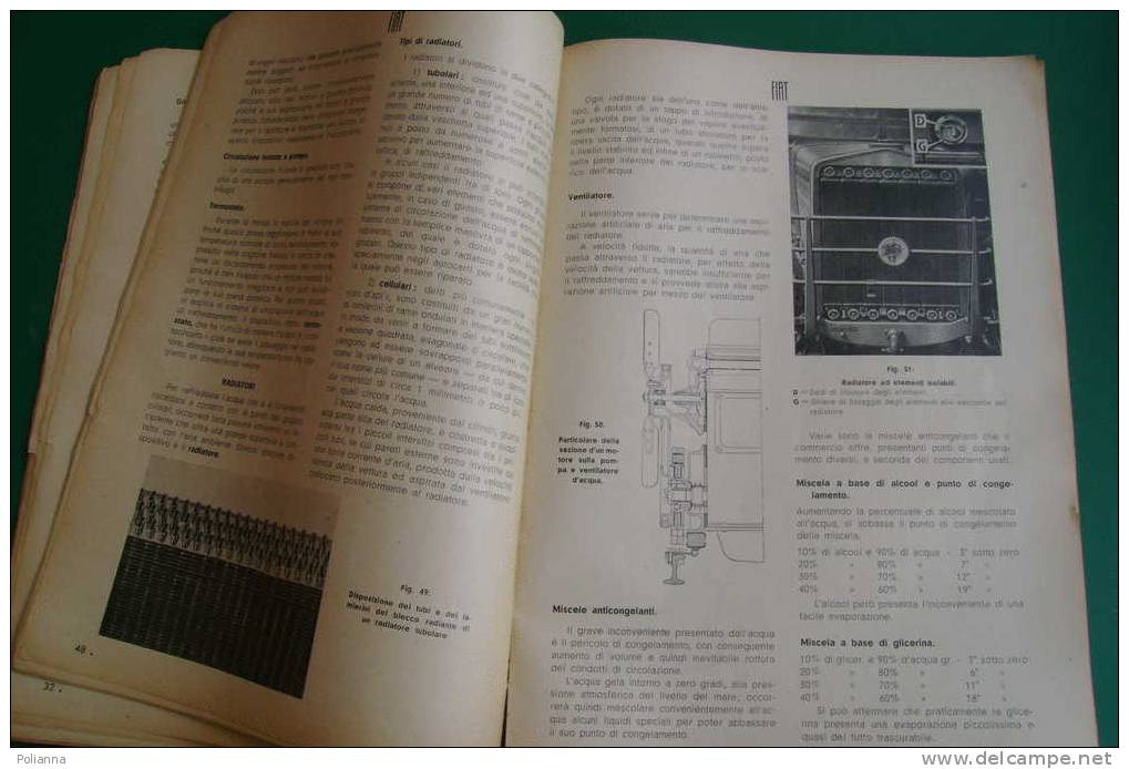 PDU/18 AUTOVEICOLI CON MOTORE AD ESPLOSIONE FIAT 1938/AUTOBUS/CORRIERA/FIAT BALILLA/TRASPORTI MILITARI - Motori