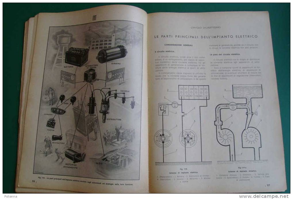 PDU/18 AUTOVEICOLI CON MOTORE AD ESPLOSIONE FIAT 1938/AUTOBUS/CORRIERA/FIAT BALILLA/TRASPORTI MILITARI - Engines