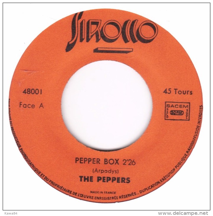 SP 45 RPM (7")  The Peppers  "  Pepper Box  " - Soul - R&B