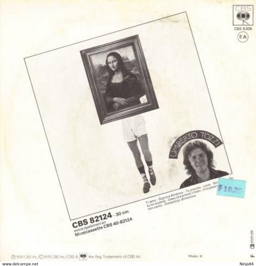 SP 45 RPM (7")  Umberto Tozzi  "  Tu  " - Sonstige - Italienische Musik
