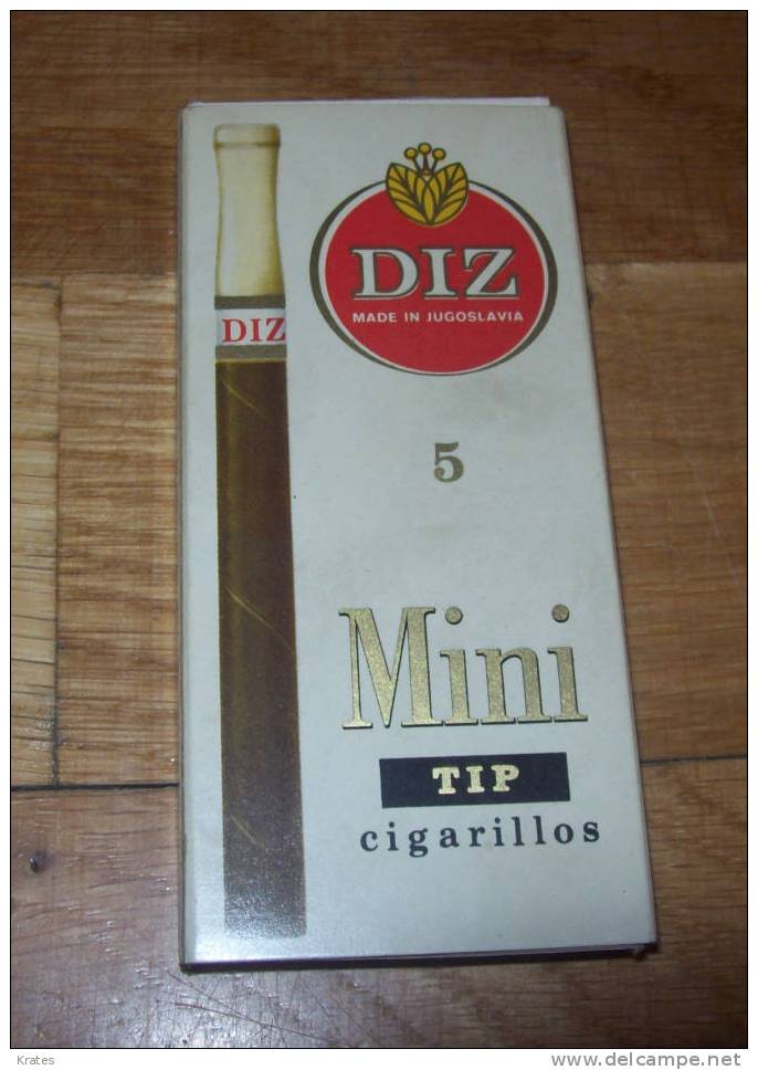 Empty Tobacco Books - DIZ, Mini Cigarillos, Yugoslavia - Libri