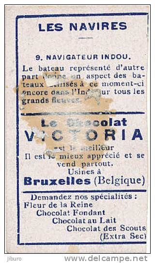 Chromo Chocolat Victoria / Bateau De Transport Sur Le Gange Et Navigateur Indou / Inde India Boat / Ref IM 11/01 - Victoria