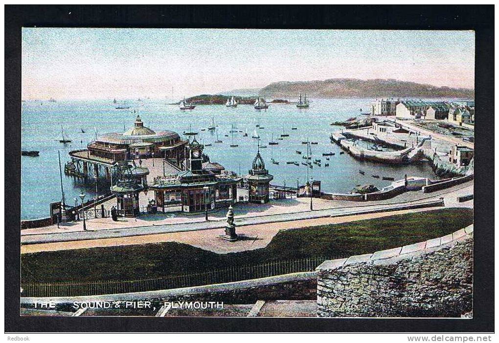 RB 715 - Early Postcard - The Sound & Pier Plymouth Devon - Plymouth