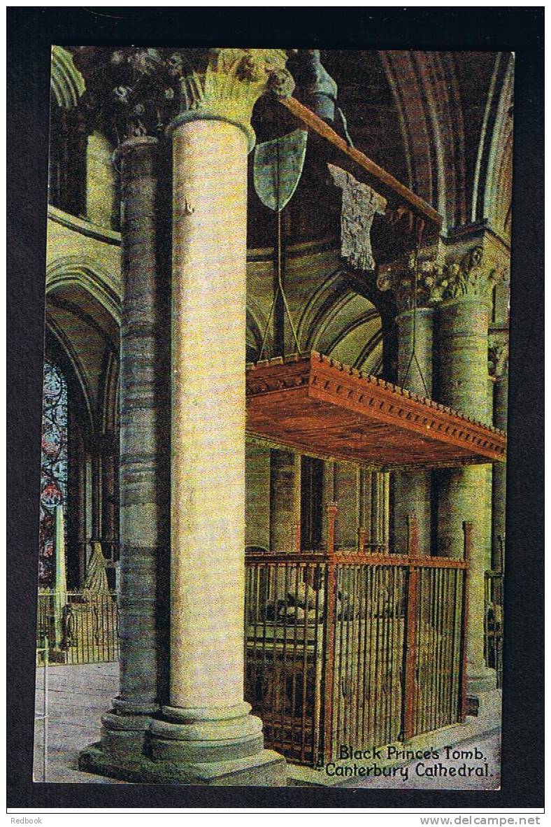 RB 715 - Early Postcard Black Prince's Tomb Canterbury Kent - Canterbury