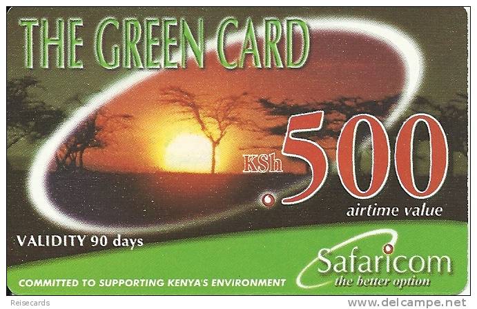 Prepaid: Safaricom, Committed To Supporting Kenya's Environment.  Sunrise - Kenya
