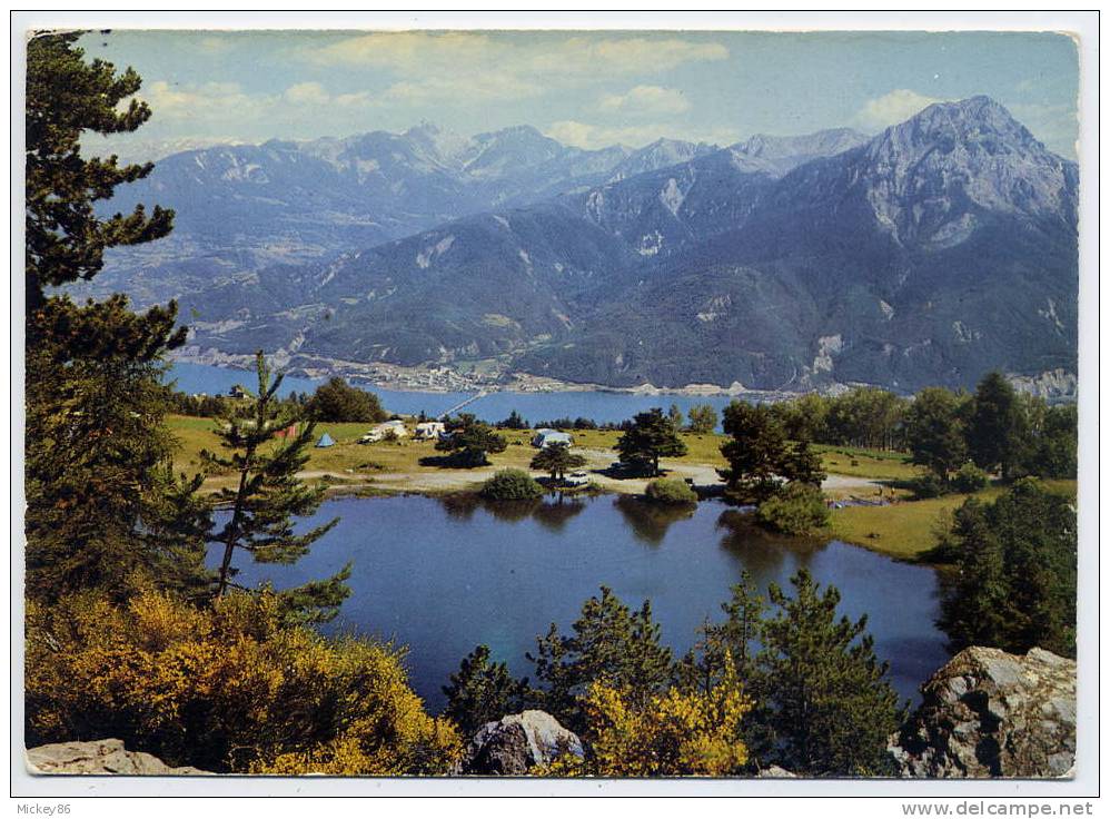 Le Lac De Saint-Apollinaire--et La Retenue Du Barrage De Serre-Ponçon,à Droite Le Grand Morgon (camping),cpm N° 05Y9 - Autres & Non Classés