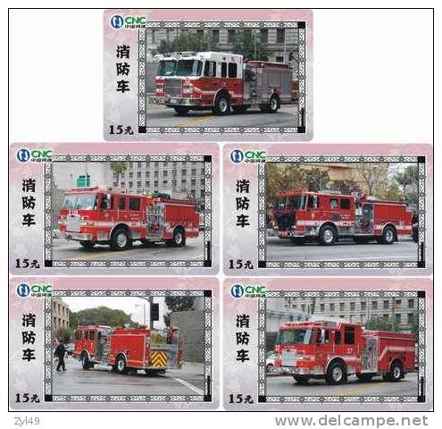 A04349 China phone cards Fire Engine 57pcs