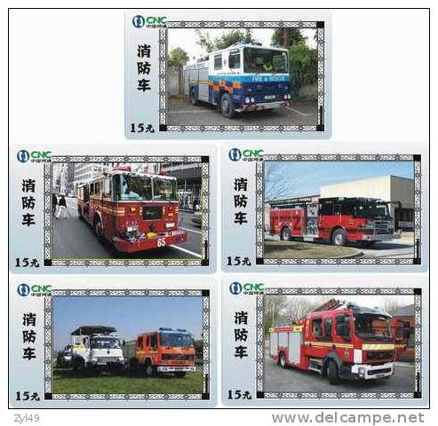 A04349 China phone cards Fire Engine 57pcs