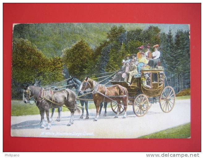 A White Mountain NH  Stage Coach Ca 1910     ---==== Ref 180 - Other & Unclassified