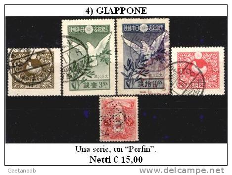 Giappone-019 - Emissione 1919 + Omaggio (o) Used - - Usados