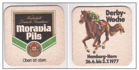 Moravia Kronen Brauhaus Lüneburg Oben , 1977 , Derbywoche Hamburg Horn - Sous-bocks