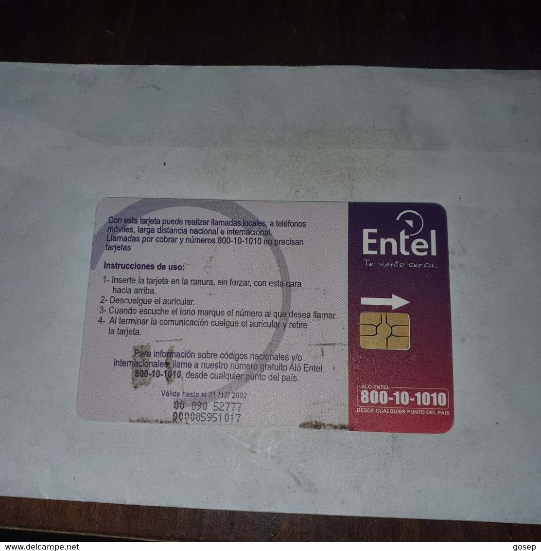 Bolivia-tecnologia Superior-(3)-(000005951017)-chip Card Used+1card Prepiad Free - Bolivie