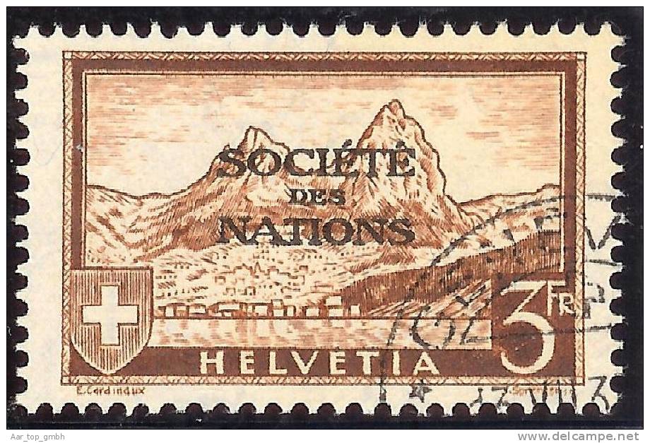 Schweiz Aemter SDN DIII 1937 Zu#56 Gestempelt 3Fr. Myten - Officials
