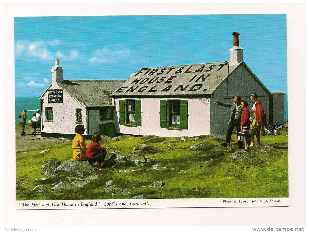 Cp , ANGLETERRE , The First And Last House In England , Land's End , CORNWALL , Vierge - Land's End