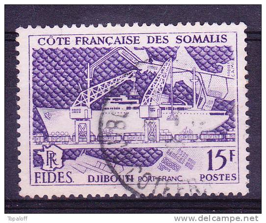 Cote Française Des Somalis N°285 Oblitéré Teinte Plus Claire - Oblitérés