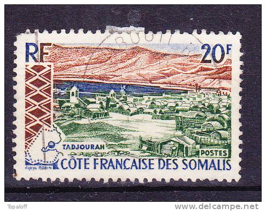 Cote Française Des Somalis N°323  Oblitéré Def - Oblitérés
