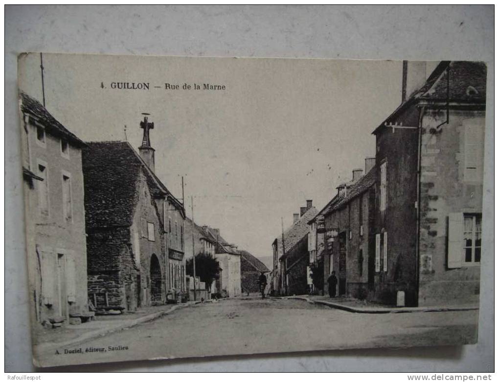 Cpa Guillon Rue De La Marne - Guillon