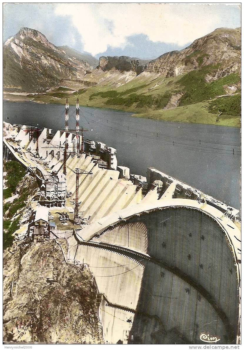 Savoie - Beaufort Sur Doron , Le Barrage En Construction Et Lac De Roselend , Ed Photo Cim - Beaufort