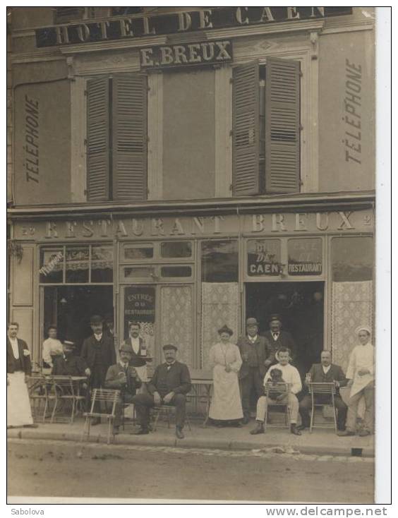 Ermont ? Hôtel De Caen E BREUX Restaurant Carte Photo - Ermont-Eaubonne