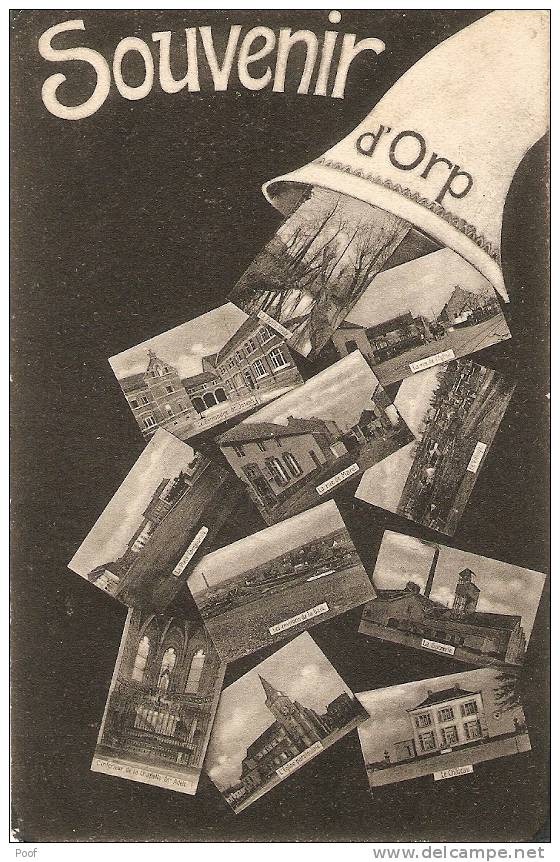 Souvenir D'Orp : Multivieuw 1907 - Orp-Jauche