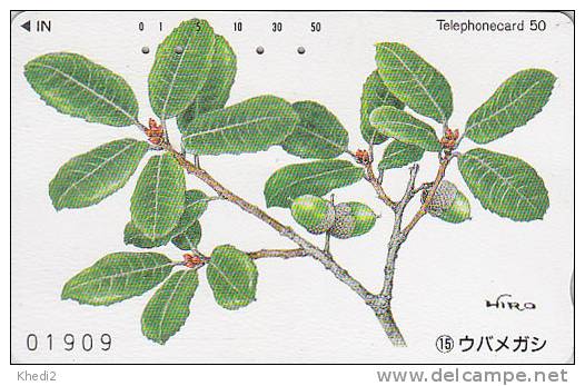 Télécarte Japon / 110-114317 - Série Numérotée Arbre  & Fruit : 15/20 -  Tree Japan Phone Card Series - Baum & Frucht - Fleurs
