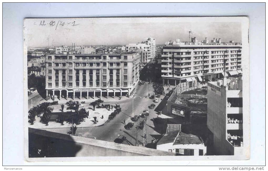 641/17 -  Carte-Vue Casablanca TP Semeuse Cachet  PAQUEBOT ALEXANDRIE 1933 Vers La Cote D'Ivoire - Poste Maritime