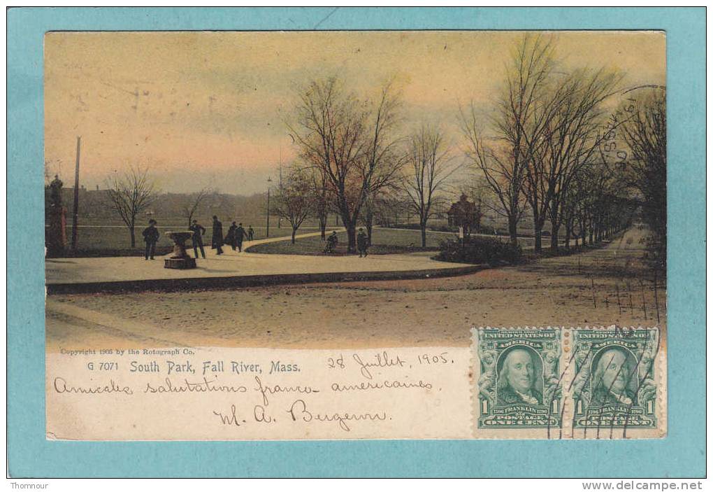 FALL  RIVER  -  South  Park -  1905  -  BELLE CARTE ANIMEE - - Fall River