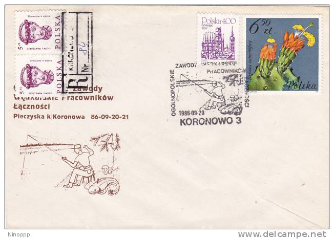 Poland 1986  Fishing Registered Cover - Other & Unclassified