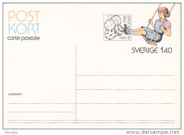Sweden 1980 Sport Unused Postal Card - Other & Unclassified