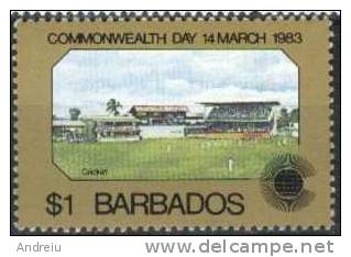 1983 Barbados , Commonwealth Day Cricket Stadium MNH - Barbados (1966-...)