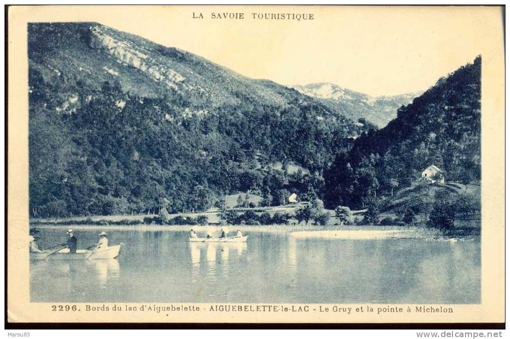 Lac D'AIguebelette En 1931- *Belle Carte Plate, Bords Nets * Ed Grimaln° 2296 - Aiguebelle