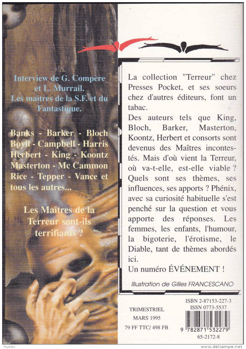 Phénix 37 Mars 1995 Dossier Terreur Lefrancq Éditeur - Lefrancq