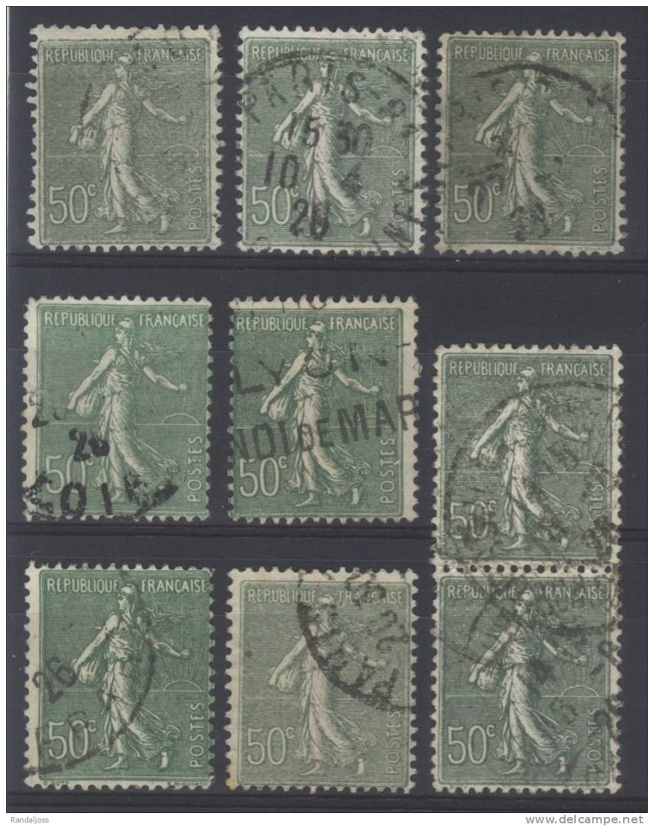 N° 198 _ Paire Verticale Et Nuances - 1903-60 Semeuse Lignée
