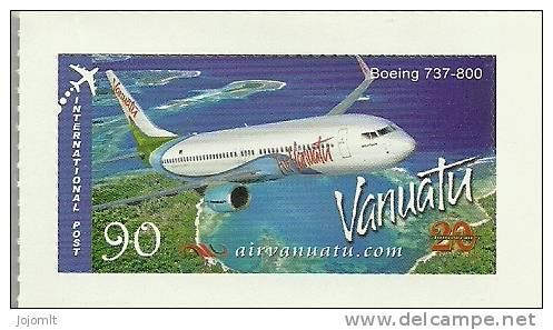 Vanuatu - Timbre Neuf (**) - Unused Stamp - Aviation - Airline - Compagnie Aérienne - Air Vanuatu - Boeing 737-800 - TTB - Vanuatu (1980-...)