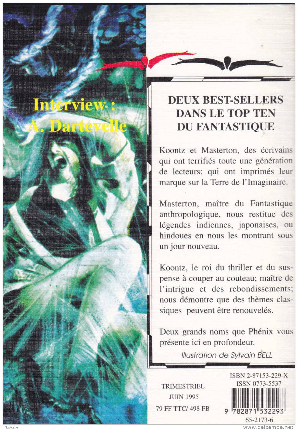 Phénix 38 Juin 1995 Dossier Koontz Et Masterton Lefrancq Éditeur - Lefrancq